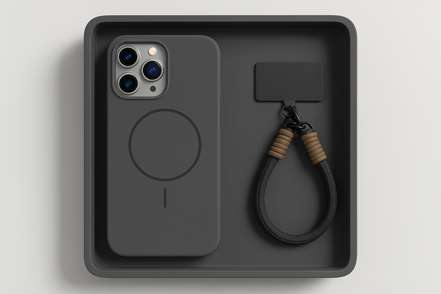 Dark Gray Liquid Silicone iPhone Case